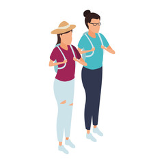 Isometric people avatar