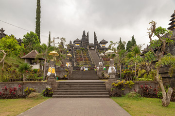 The Temple of Pura Besakih located on the slope of mountain Agung. Indonesia. Bali