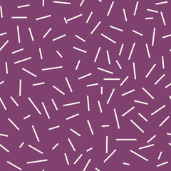 Vector geometric scattered lines seamless pattern design. Perfect for fabric, wallpaper, stationery and scrapbooking projects and other crafts and digital work