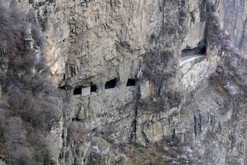 Kunshan hang wall highway, Lingchuan county, Shanxi province, China