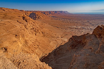 View of the Desert from a High Cliff