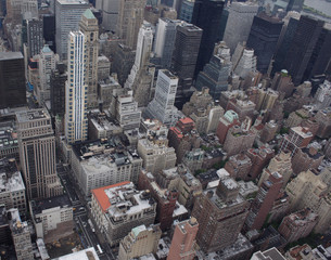 Fototapeta premium aerial view of New York