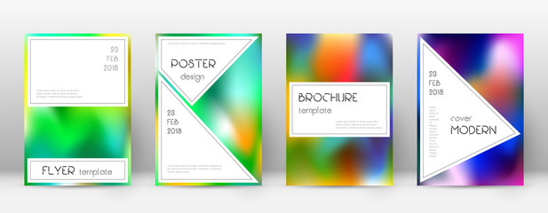 Flyer layout. Stylish bold template for Brochure, 