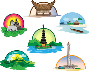 Indonesia Famous Landmark