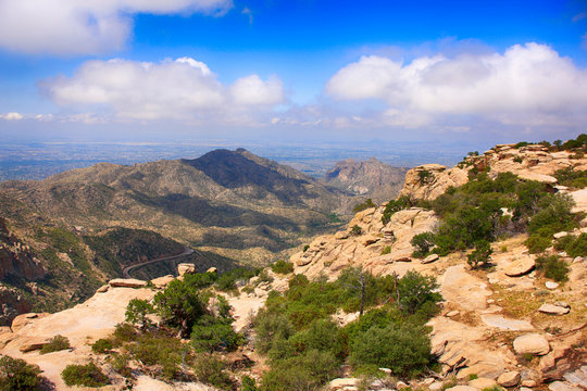 View from Windy Point on Mount Lemmon in Arizona