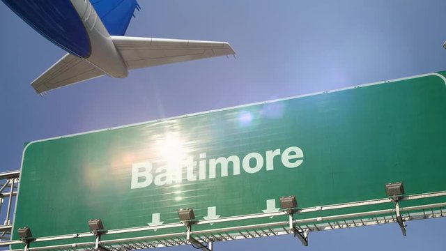 Airplane Take off Baltimore