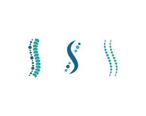 Spine diagnostics symbol logo template
