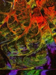 Detailed close-up grunge clouds abstract background. Dry brush strokes hand drawn oil painting on canvas texture. Creative simple pattern for graphic work, web design or wallpaper.