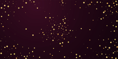Gold stars random luxury sparkling confetti. Scatt