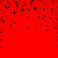 Scattered random black dots. Dark points dispersio
