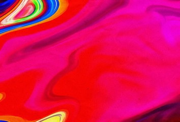 Abstract marble acrylic background. Watercolor swirl texture. Psychedelic vortex crazy art. Unusual waves design pattern. Warm and very bright colors.