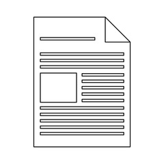 document sheet bent corner black and white