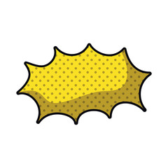 dialog boxes in comic isolated icon