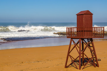 Abandoned sandy beach near Safi