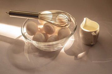 eggs and milk
