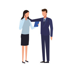 business people working