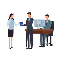 Business people and office