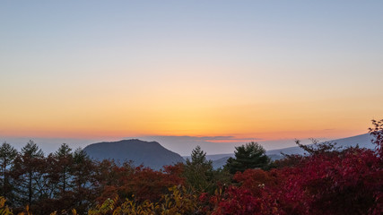 軽井沢の見晴台　秋