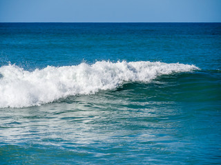 Waves of surf stormy Atlantic near Safi