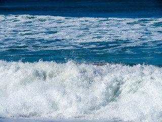 Waves of surf stormy Atlantic near Safi