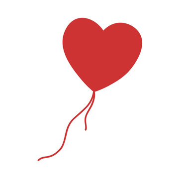 Heart Balloon - Valentine's Day Heart Icon Graphic