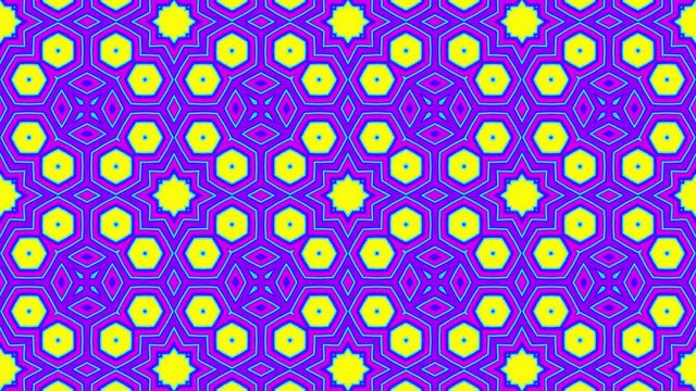 Wallpaper Weirdness 4 - 60fps 4k Colorful Tiles Video Background Loop // A multicolored slowly evolving pattern with a kaleidoscopic touch. Very vivid and mesmerizing despite its calmness.