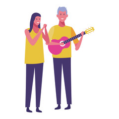 Friends having fun cartoons