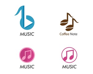 Music note vector icon 
