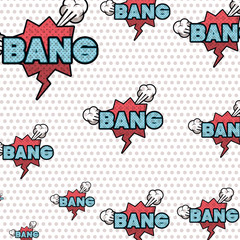speech bubble with words comic pattern