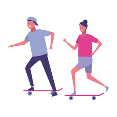 Friends having fun cartoons