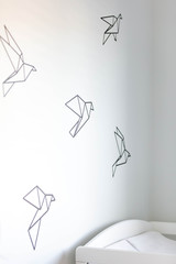 Baby room wall paper birds