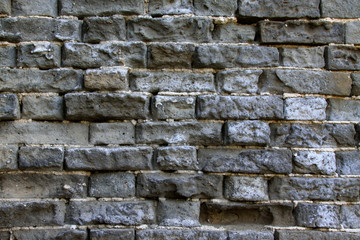 broken gray wall