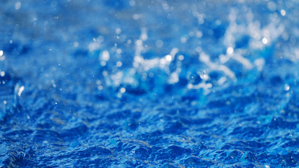 Poor water as background