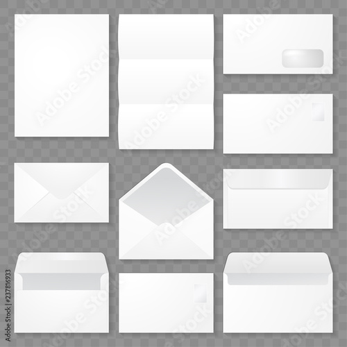 Set Of Envelope Template Design Vector Eps 10 Stock Image And Set Of Envelope Template Design Vector Eps 10