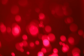 Abstract red bokeh background.