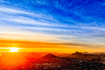 Bring Sunset Above Mountains