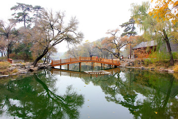 Rehe River scenery in chengde mountain resort, China