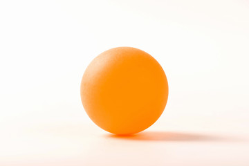 Table tennis ball isolated on white background