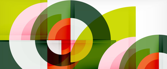 Obraz premium Multicolored round shapes abstract background