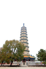 stupas in YongYou Temple landscape architecture，chengde mountain resort, China