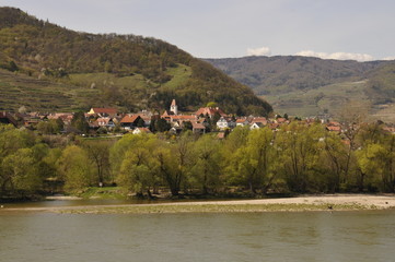 aerial view of the village