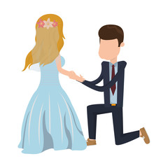 wedding couple cartoon
