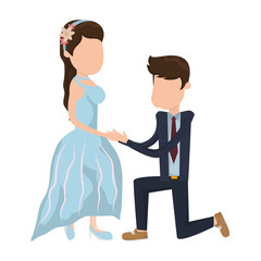 wedding couple cartoon