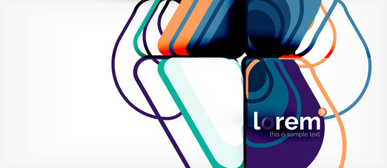 Geometric abstract background