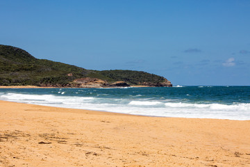 Fototapeta na wymiar Putty Beach at Killcare in Bouddi National Prk on the Central Coast of New South Wales,Australia.