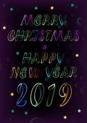 Merry Christmas. Happy New Year 2019