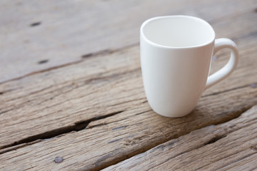Empty White coffee cup