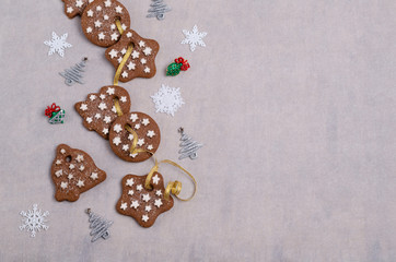 Fototapeta na wymiar Traditional Christmas cookies