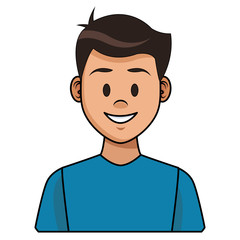 Man profile cartoon