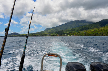 Fototapeta premium Deepsea fishing in St.kitts, Caribbean